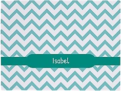 Frisco Personalized Subtle Chevron Soft Fleece Cat & Dog Blanket, 30" x 40"