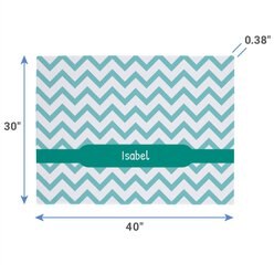 Frisco Personalized Subtle Chevron Soft Fleece Cat & Dog Blanket, 30" x 40" slide 2 of 6