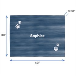 Frisco Personalized Heathered Soft Fleece Cat & Dog Blanket, 30" x 40" slide 2 of 6