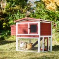 Frisco Wooden Outdoor Chicken Coop, Red