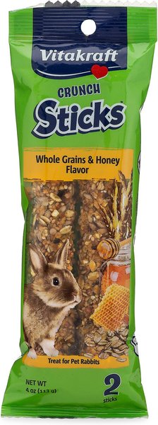 Vitakraft Crunch Sticks Whole Grains & Honey Flavor Rabbit Treat, 12 count slide 1 of 4