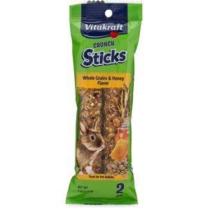 Vitakraft Crunch Sticks Whole Grains & Honey Flavor Rabbit Treat, 12 count