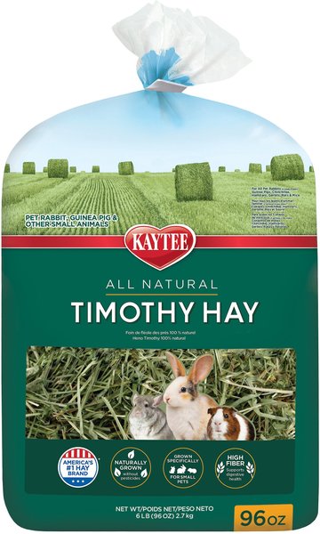Kaytee Natural Timothy Hay Small Animal Food, 96-oz bag, bundle of 3 slide 1 of 11