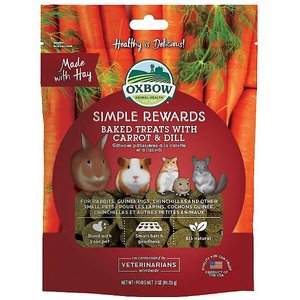 Oxbow Simple Rewards Oven Baked with Carrot & Dill Small Animal Treats, 4 count