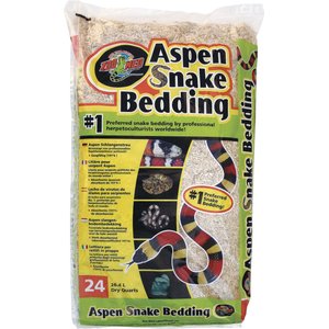 Zoo Med Aspen Snake Bedding, 24-qt bag, bundle of 4