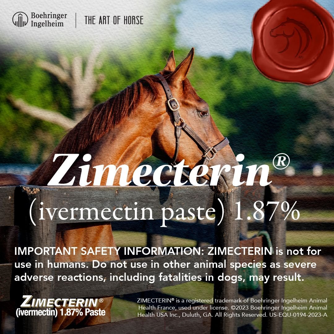 ZIMECTERIN (Ivermectin) Oral Paste Horse Dewormer, .21oz syringe, 12