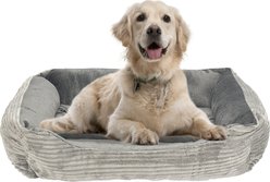 HappyCare Textiles Reversible Rectangle Cordurory Cat & Dog Bed