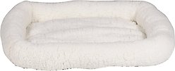 HappyCare Textiles Self-Warming Sherpa Bolster Cat & Dog Bed, Small