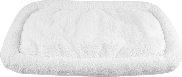 HappyCare Textiles Self-Warming Sherpa Bolster Cat & Dog Bed, Large slide 1 of 7