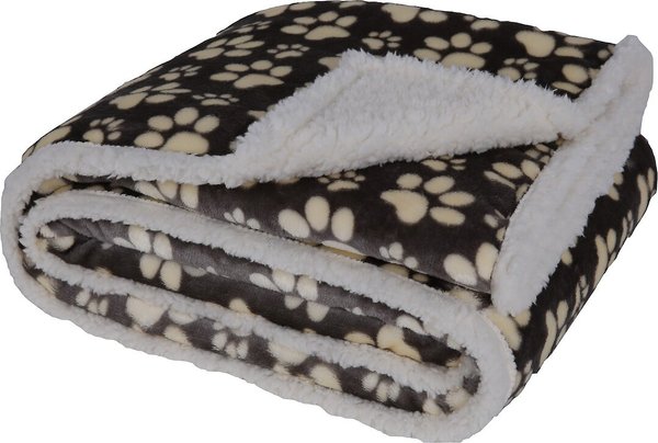 HappyCare Textiles Ultra Soft Flannel Cat & Dog Blanket, Grey slide 1 of 4