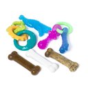 Nylabone Teething Kit & Chew Treat Variety Flavor Starter Kit Puppy Dog Chew Toys