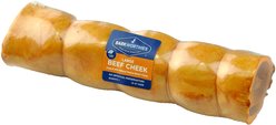 Barkworthies Beef Cheek Peanut Butter Dipped Dog Bone, Large