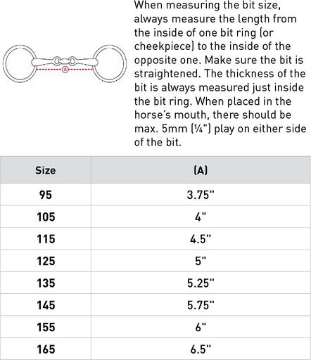 Horze Equestrian Lozenge Link Loose Ring Snaffle Horse Bit, 5