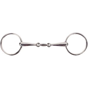 Horze Equestrian Lozenge Link Loose Ring Snaffle Horse Bit, 4.5