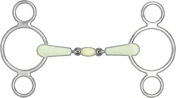 Horze Equestrian Apple Flavor Peanut Link Elevator Horse Bit, 5.75