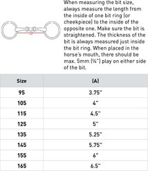 Horze Equestrian Apple Flavor Peanut Link Elevator Horse Bit, 5.75 slide 2 of 2
