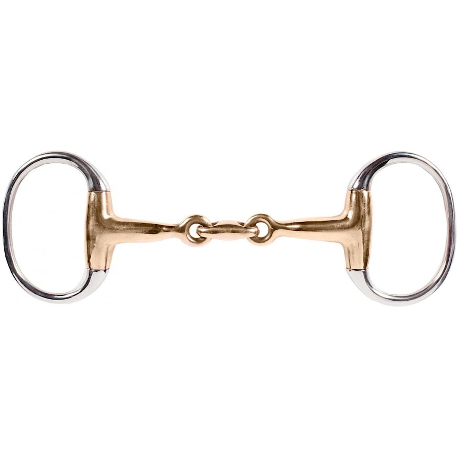 Horze Copper Lozenge Link Eggbutt Snaffle Horse Bit, 5.25