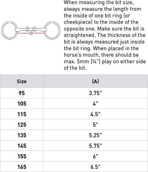Horze Apple Flavor Mullen Mouth Loose Ring Snaffle Horse Bit