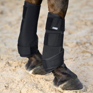 Horze Equestrian Brushing Horse Boots, Black, Large
