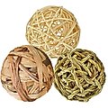 SunGrow Rabbit Assorted Chew Ball Treats Cat & Guinea Pig Teeth Cleaning & Grinder, 3 Count