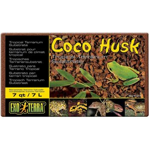 Exo Terra Coco Husk Brick Tropical Terrarium Reptile Substrate, 8-qt, bundle of 4