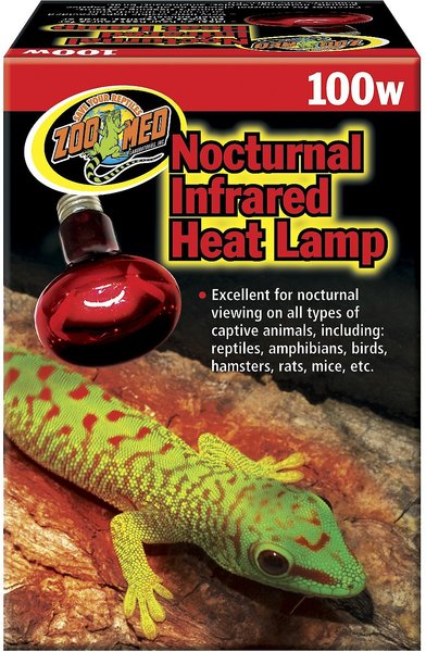 Zoo Med Nocturnal Infrared Reptile Heat Lamp, 100-Watt, 3 count slide 1 of 4