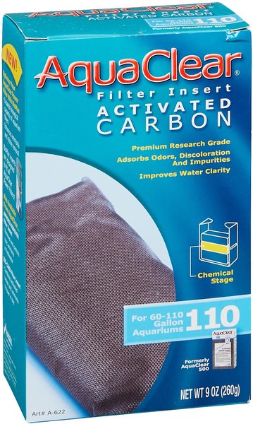 AquaClear Activated Carbon Filter Insert, Size 110, 2 pack slide 1 of 4