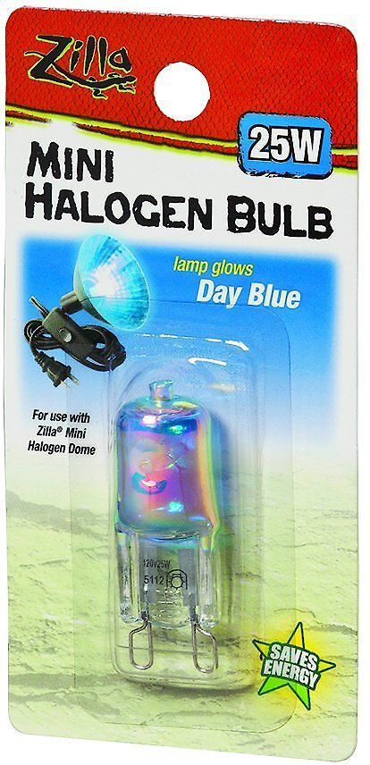 ZILLA Mini Day Blue Halogen Bulb For Reptile Terrariums, 25-watt ...