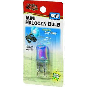 Zilla Mini Day Blue Halogen Bulb for Reptile Terrariums, 50-watt, bundle of 3