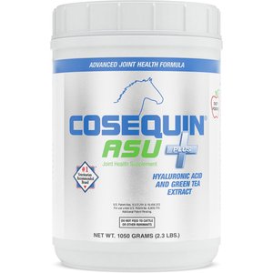 Nutramax Cosequin ASU Plus Hyaluronic Acid & Green Tea Extract Joint Health Powder Horse Supplement, 2.3-lb tub, bundle of 2