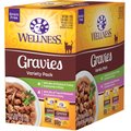 Wellness Healthy Indulgence Gravies Grain-Free Variety Pack Cat Food Pouches, 3-oz, case of 24