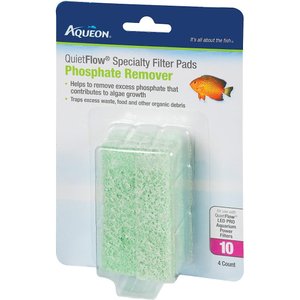 Aqueon QuietFlow 10 Phosphate Reducing Specialty Filter Pad, 8 count