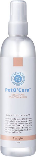PetO'Cera Cermide Mist Dog & Cat Detangling Spray, 5.07-oz bottle slide 1 of 5