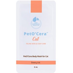 PetO'Cera Cat Body Wash, 2.16-oz bottle