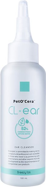 PetO'Cera Cl-Ear Dog & Cat Ear Cleaner, 3.38-oz bottle slide 1 of 5