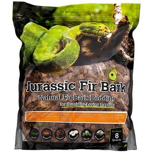 Galapagos Jurassic Fir Bark Reptile Terrarium Bedding, 8-qt bag, 8-qt bag, bundle of 3