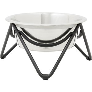 Frisco Elevated Triangle Iron Stand Dog & Cat Single Bowl Diner, 8-Cup, bundle of 2