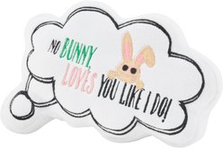 Frisco Easter Message Bubble Plush Squeaky Dog Toy, Small/Medium
