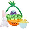 Frisco Easter Basket Hide & Seek Puzzle Plush Squeaky Dog Toy, Small/Medium