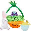 Frisco Easter Basket Hide & Seek Puzzle Plush Squeaky Dog Toy, Small/Medium