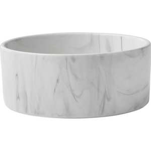 Frisco Marble Design Non-skid Ceramic Dog & Cat Bowl, 5.25 cups, bundle of 2