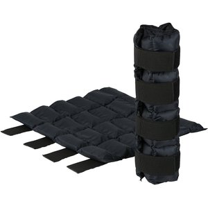 Horze Equestrian Cooling Horse Ice Wrap, 4 count, Jet Black