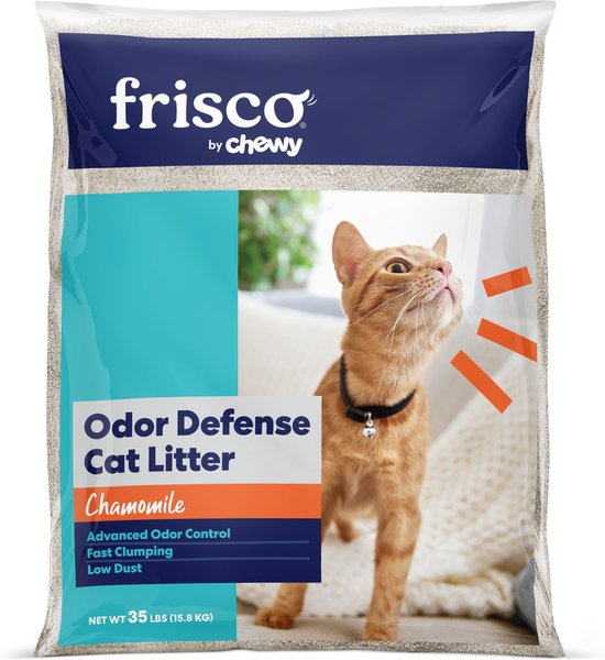 Frisco Odor Defense Chamomile Scented Clumping Clay Litter, 35-lb bag slide 1 of 8