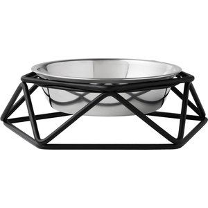 Frisco Elevated Stainless Steel Dog & Cat Bowl with Metal Stand, 1.75 Cups, bundle of 2