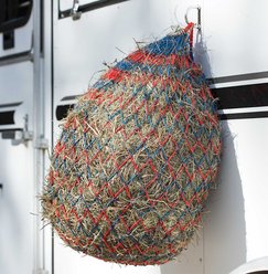 Shires Equestrian Products Deluxe Horse Hay Net, 40-in, Navy/Red, bundle of 3 slide 2 of 2