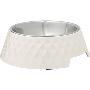 Frisco Hammered Melamine Stainless Steel Dog Bowl, 3 Cup, 2 count
