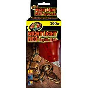 Zoo Med Nightlight Red Reptile Terrarium Bulb, 100-watt, bundle of 3