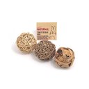 Naturals by Rosewood Trio of Fun Balls Small Pet Toy, 9 count