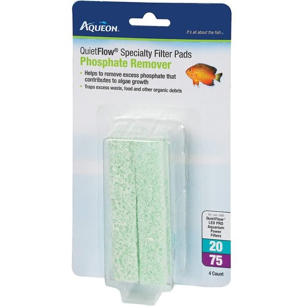 AQUEON QuietFlow 20/75 Phosphate Remover Specialty Aquarium Filter Pad