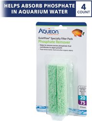 Aqueon QuietFlow 20/75 Phosphate Remover Specialty Aquarium Filter Pad, 2 count slide 2 of 7